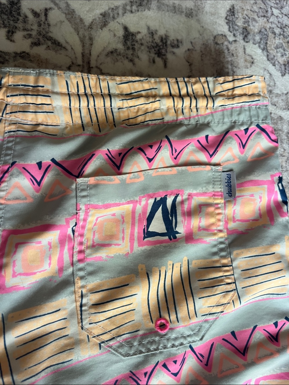 Chubbies Pastel Stripe & Neon Accent Swim Shorts - Picture 4 of 4
